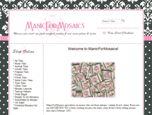 Tablet Screenshot of manicformosaics.com